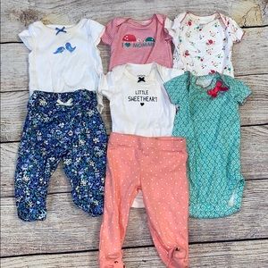 Carter's Kids One Pieces - White, Pink, Blue, Green